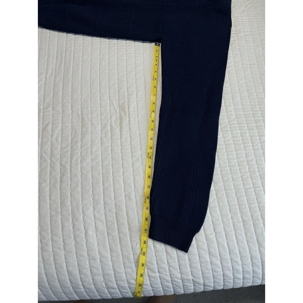 Arrow USA 1851 | Men’s Pullover Sweater | Navy Blue | Medium | 100% Cotton |